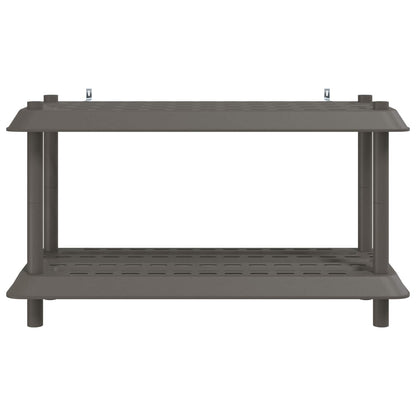 Plankenunit 2-laags 100 x 40 x 55,5 cm PP Lichtgrijs