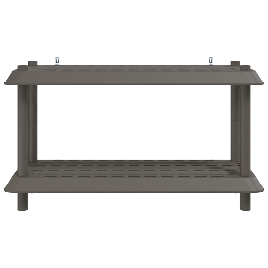 Plankenunit 2-laags 100 x 40 x 55,5 cm PP Lichtgrijs