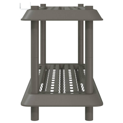 Plankenunit 2-laags 100 x 40 x 55,5 cm PP Lichtgrijs