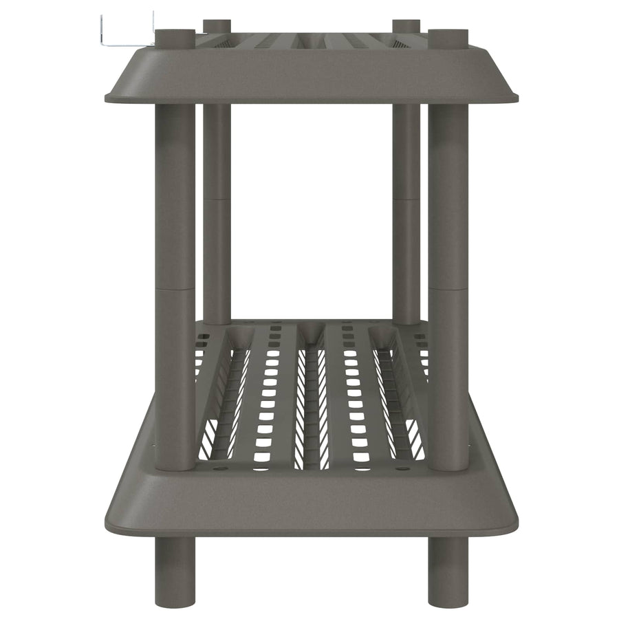 Plankenunit 2-laags 100 x 40 x 55,5 cm PP Lichtgrijs