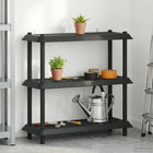 Plankenunit 3-laags 100x40x96 cm PP antraciet