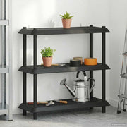 Plankenunit 3-laags 100x40x96 cm PP antraciet