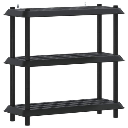 Plankenunit 3-laags 100 x 40 x 96 cm PP Antracietkleurig