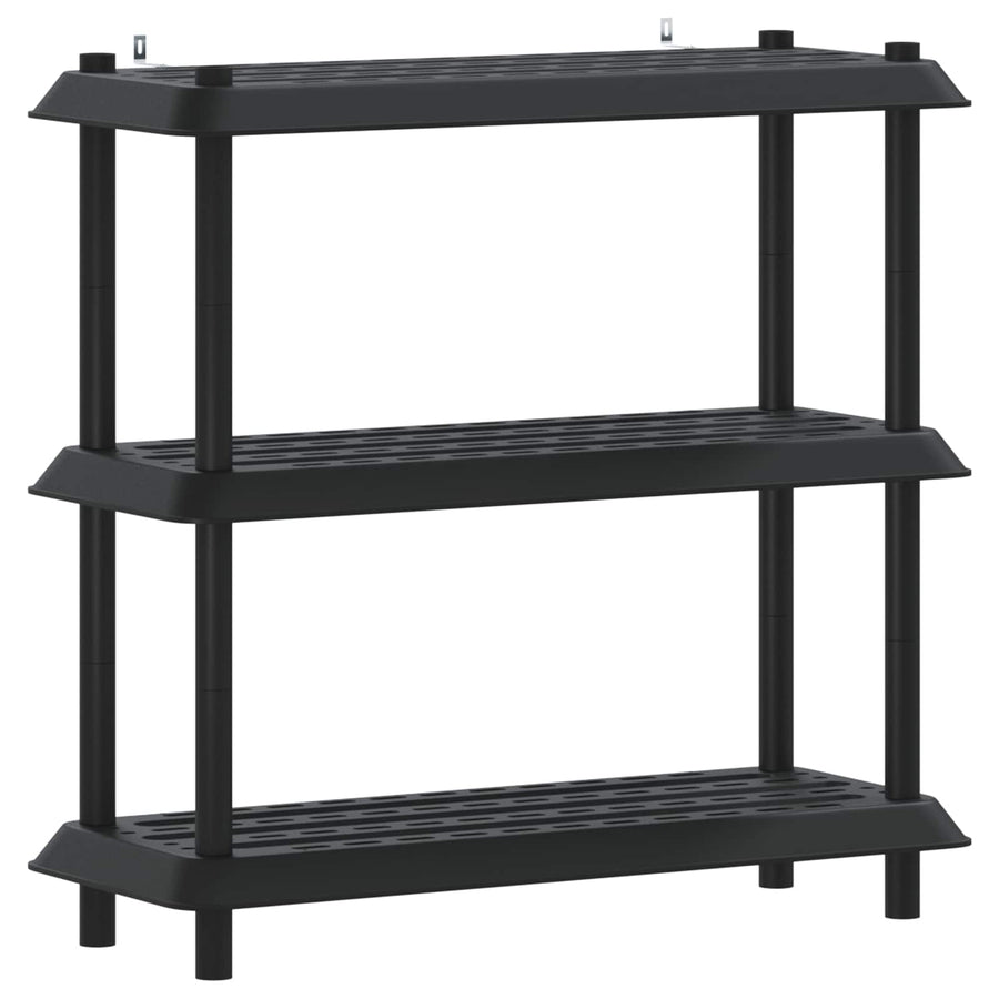 Plankenunit 3-laags 100 x 40 x 96 cm PP Antracietkleurig