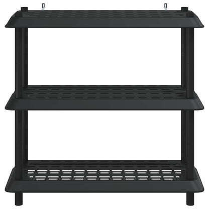 Plankenunit 3-laags 100 x 40 x 96 cm PP Antracietkleurig