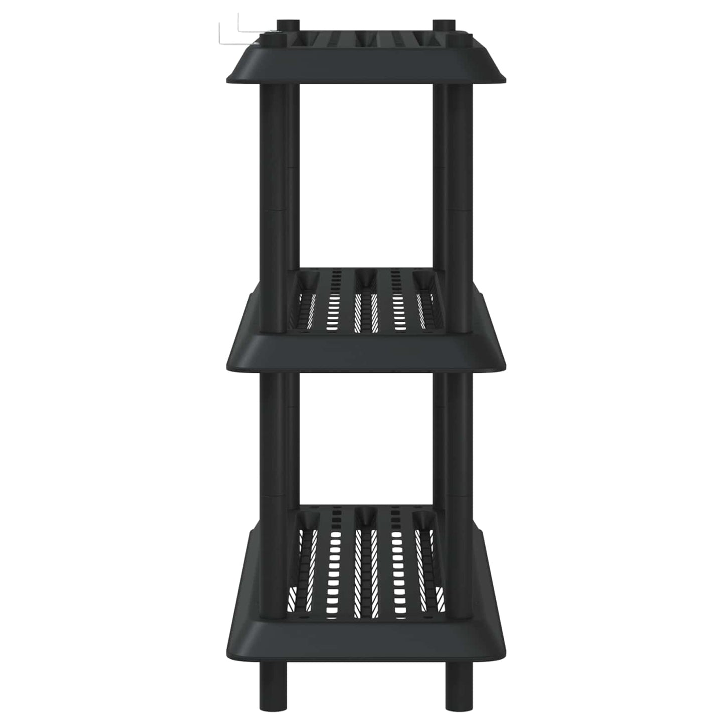 Plankenunit 3-laags 100 x 40 x 96 cm PP Antracietkleurig