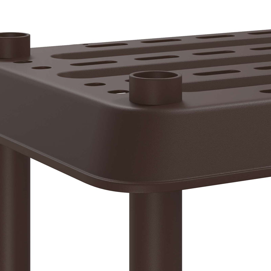 Plankenunit 3-laags 100 x 40 x 96 cm PP Bruin