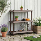 Plankenunit 3-laags 100 x 40 x 96 cm PP Bruin