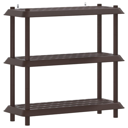 Plankenunit 3-laags 100 x 40 x 96 cm PP Bruin