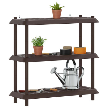 Plankenunit 3-laags 100 x 40 x 96 cm PP Bruin
