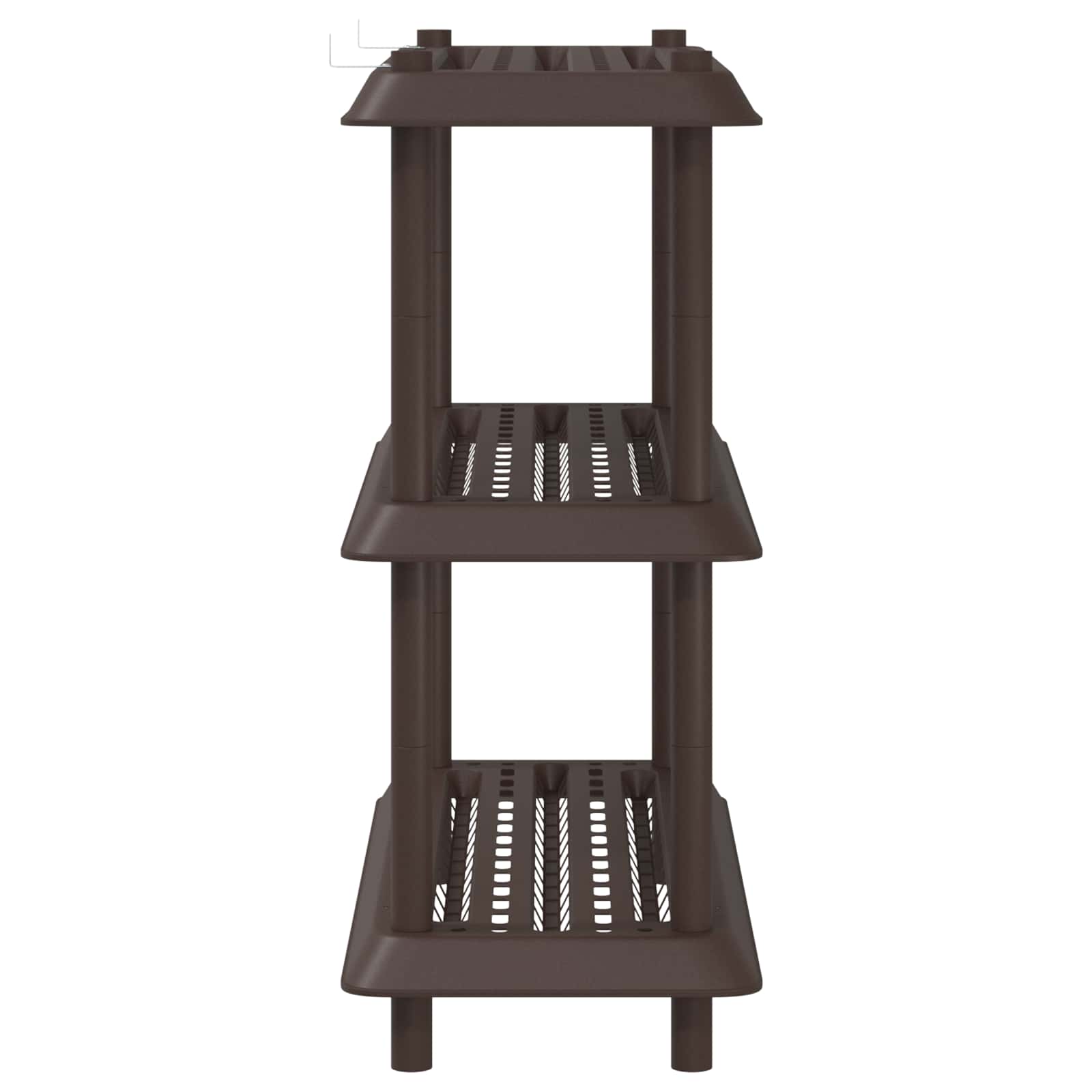 Plankenunit 3-laags 100 x 40 x 96 cm PP Bruin
