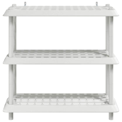 Plankenunit 3-laags 100 x 40 x 96 cm PP Wit
