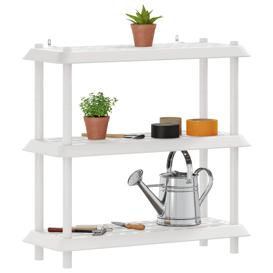 Plankenunit 3-laags 100 x 40 x 96 cm PP Wit