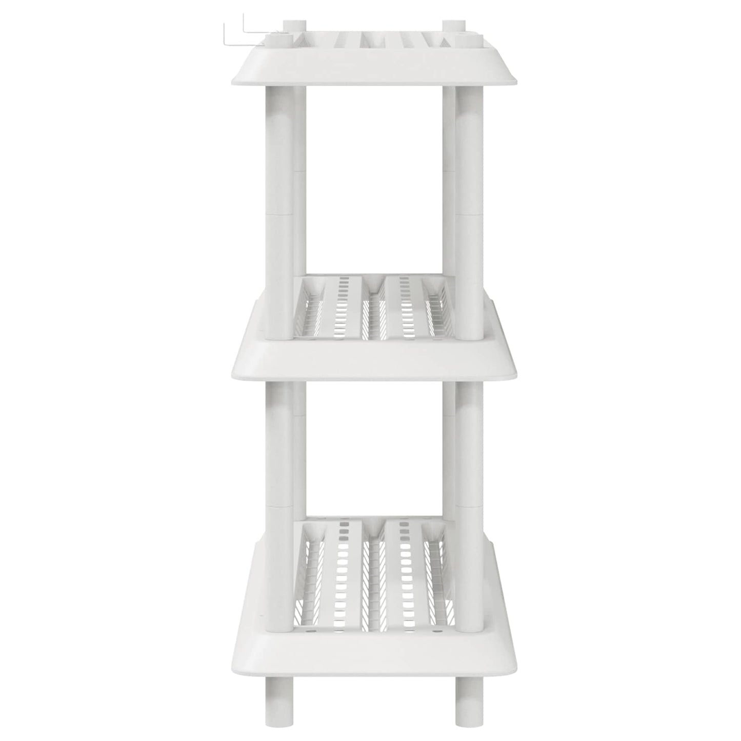 Plankenunit 3-laags 100 x 40 x 96 cm PP Wit