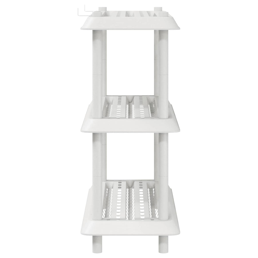 Plankenunit 3-laags 100 x 40 x 96 cm PP Wit