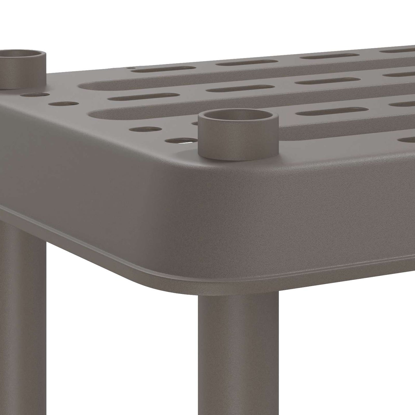 Plankenunit 3-laags 100 x 40 x 96 cm PP Lichtgrijs