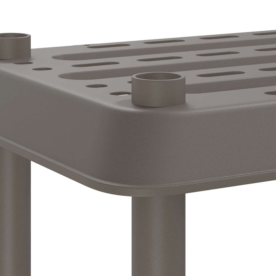 Plankenunit 3-laags 100 x 40 x 96 cm PP Lichtgrijs