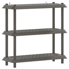 Plankenunit 3-laags 100 x 40 x 96 cm PP Lichtgrijs