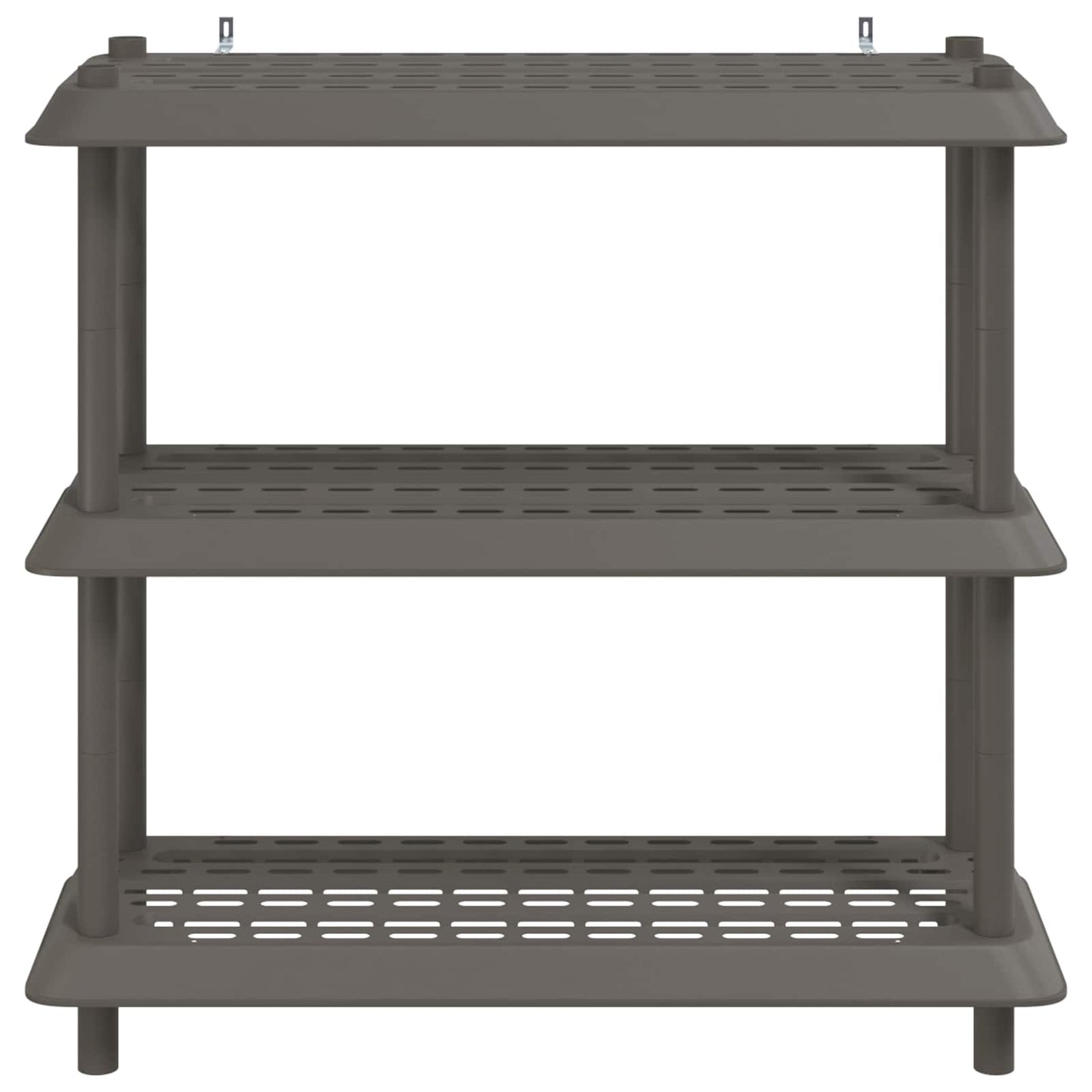 Plankenunit 3-laags 100 x 40 x 96 cm PP Lichtgrijs