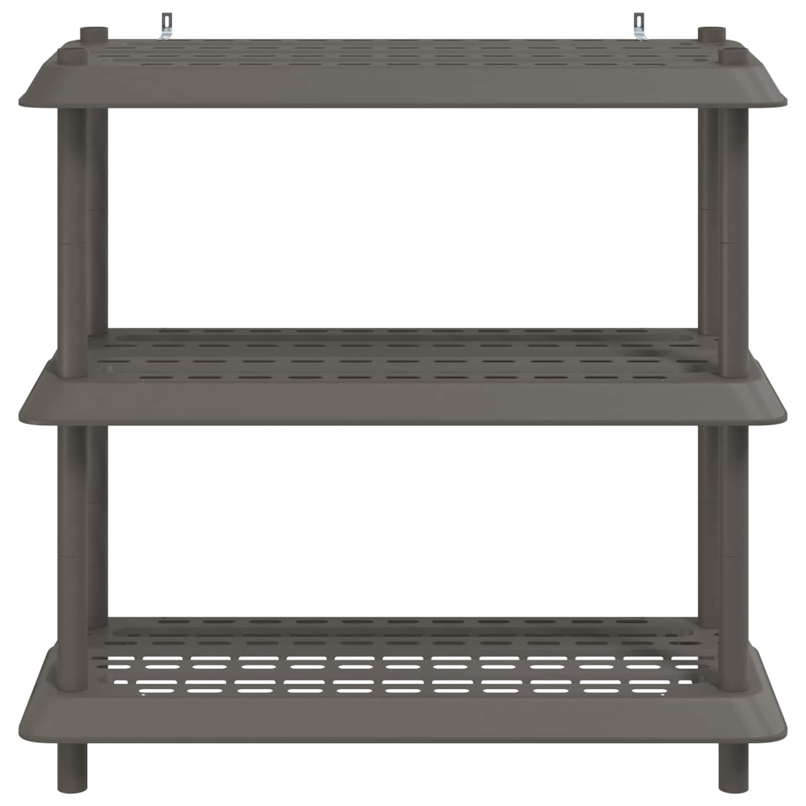 Plankenunit 3-laags 100 x 40 x 96 cm PP Lichtgrijs