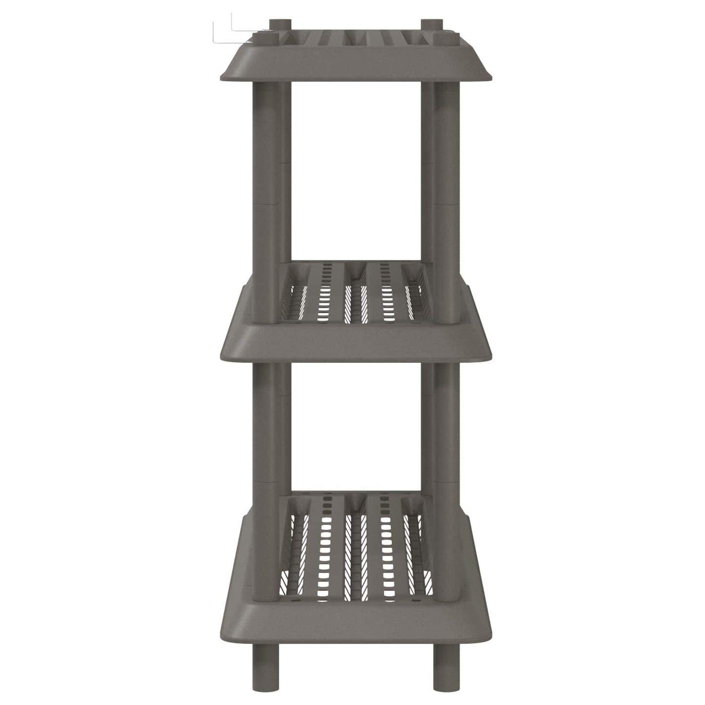 Plankenunit 3-laags 100 x 40 x 96 cm PP Lichtgrijs