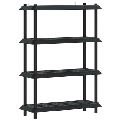 Plankenunit 4-laags 100 x 40 x 136,5 cm PP Antracietkleurig