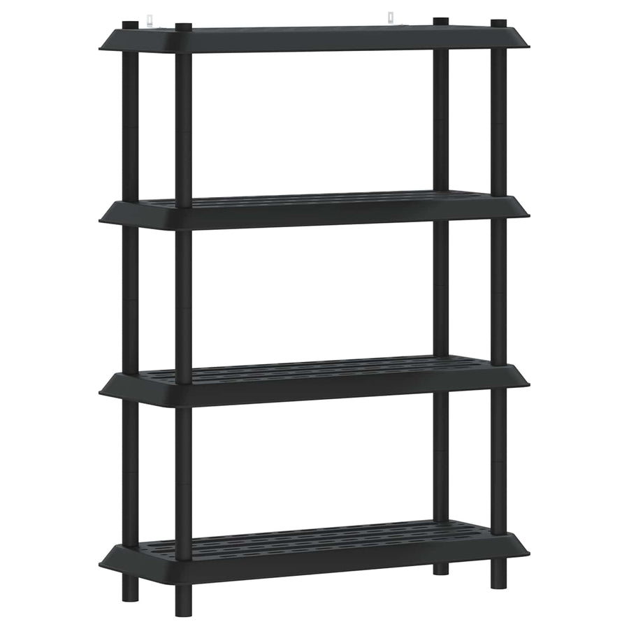 Plankenunit 4-laags 100 x 40 x 136,5 cm PP Antracietkleurig