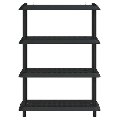 Plankenunit 4-laags 100 x 40 x 136,5 cm PP Antracietkleurig