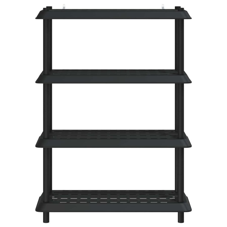 Plankenunit 4-laags 100 x 40 x 136,5 cm PP Antracietkleurig