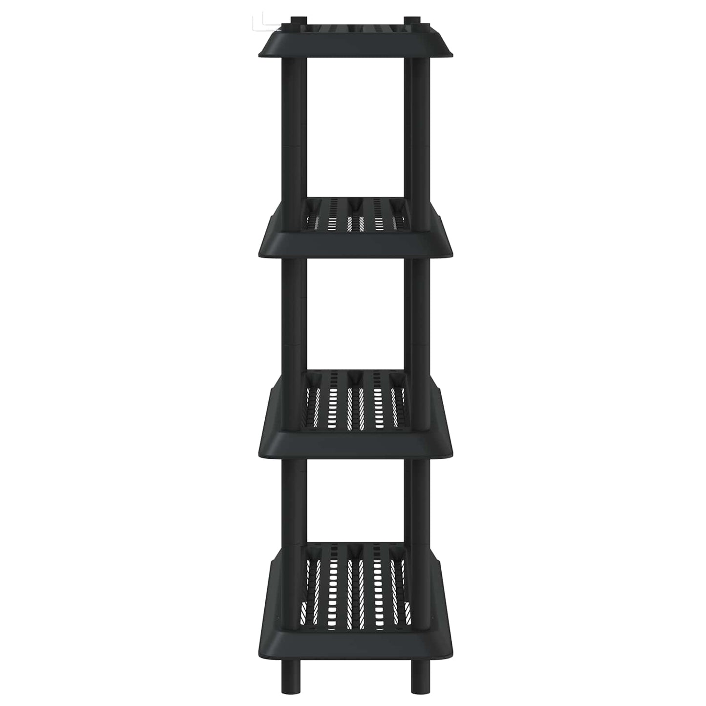 Plankenunit 4-laags 100 x 40 x 136,5 cm PP Antracietkleurig