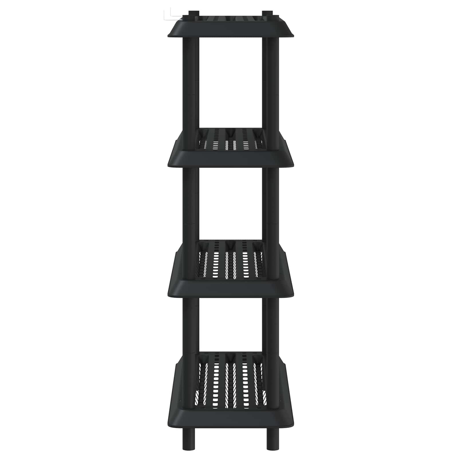 Plankenunit 4-laags 100 x 40 x 136,5 cm PP Antracietkleurig