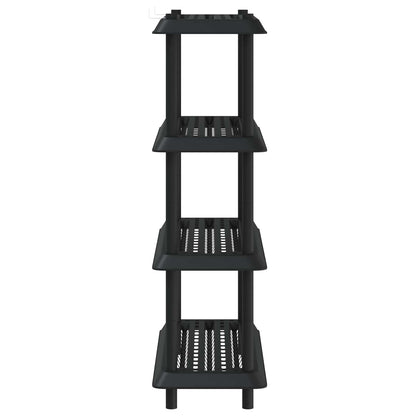 Plankenunit 4-laags 100 x 40 x 136,5 cm PP Antracietkleurig