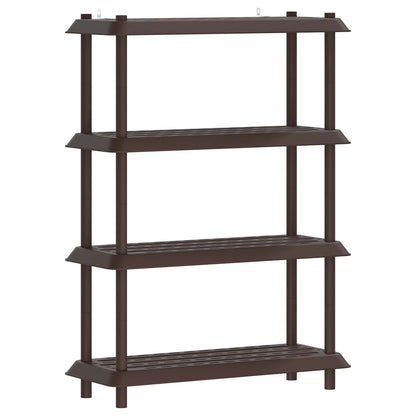 Plankenunit 4-laags 100 x 40 x 136,5 cm PP Bruin