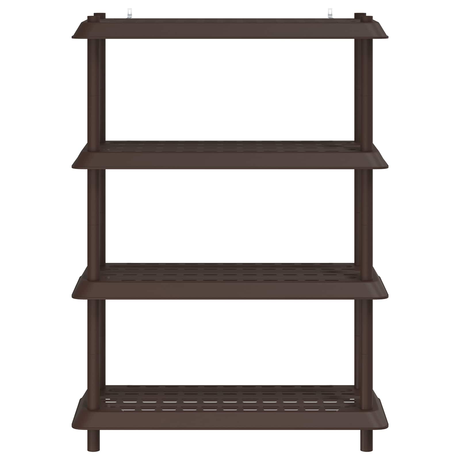 Plankenunit 4-laags 100 x 40 x 136,5 cm PP Bruin