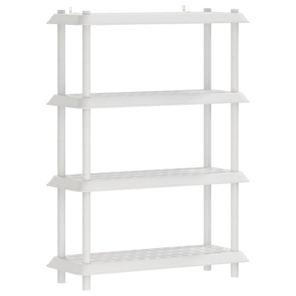 Plankenunit 4-laags 100 x 40 x 136,5 cm PP Wit