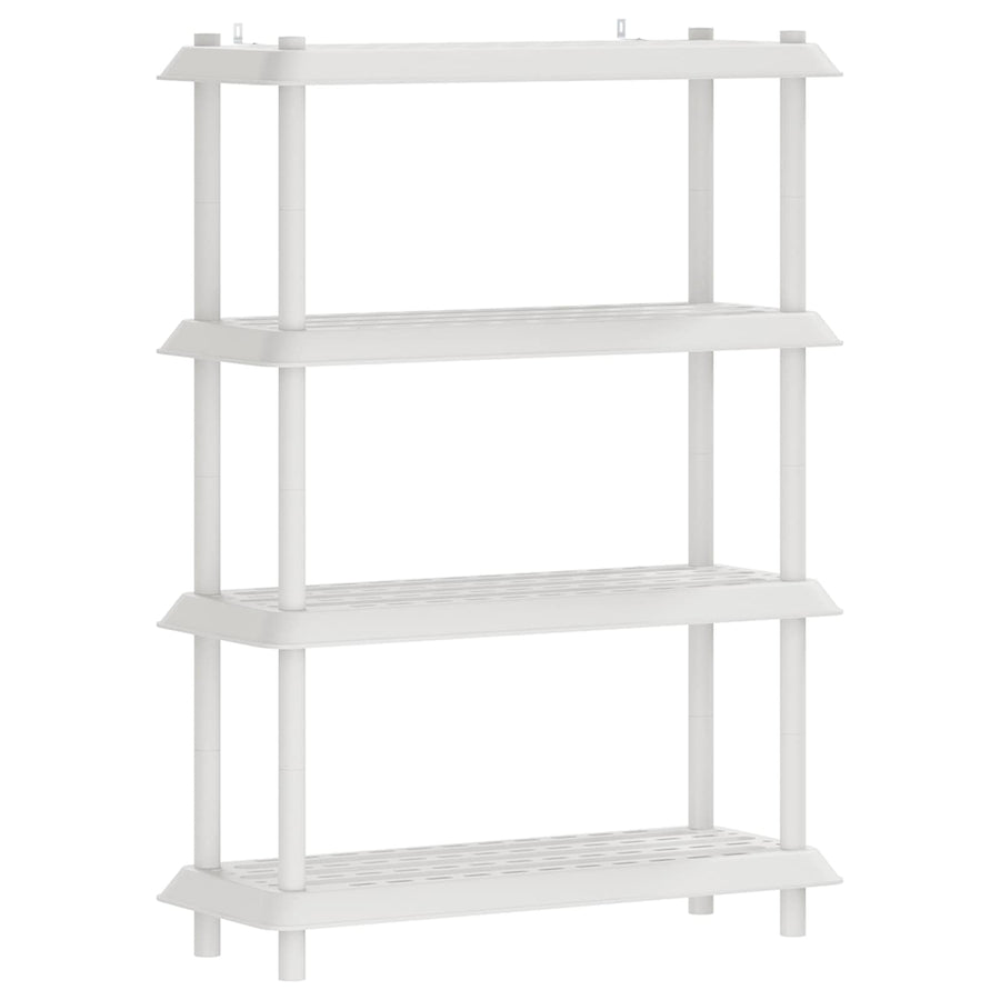 Plankenunit 4-laags 100 x 40 x 136,5 cm PP Wit