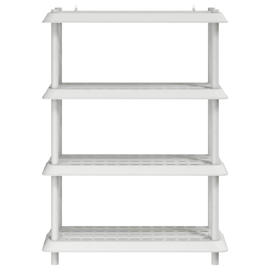Plankenunit 4-laags 100 x 40 x 136,5 cm PP Wit