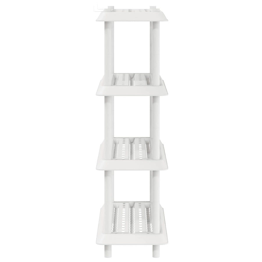 Plankenunit 4-laags 100 x 40 x 136,5 cm PP Wit