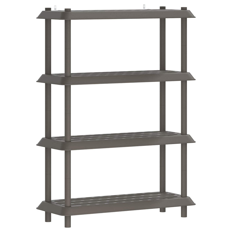 Plankenunit 4-laags 100 x 40 x 136,5 cm PP Lichtgrijs