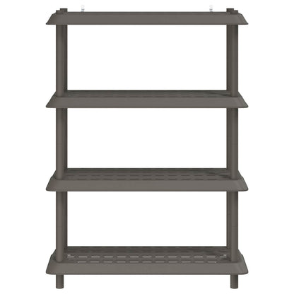 Plankenunit 4-laags 100 x 40 x 136,5 cm PP Lichtgrijs