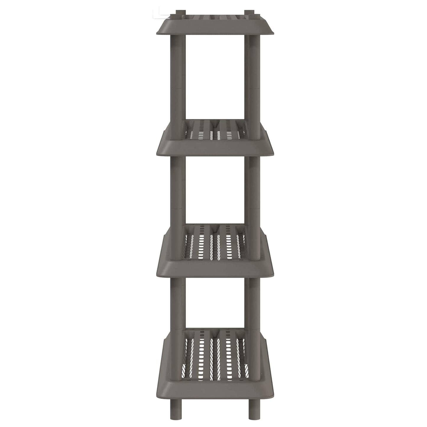 Plankenunit 4-laags 100 x 40 x 136,5 cm PP Lichtgrijs