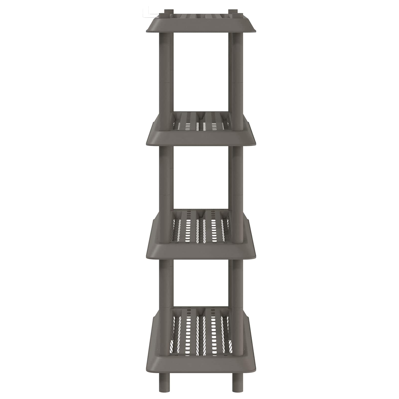 Plankenunit 4-laags 100 x 40 x 136,5 cm PP Lichtgrijs