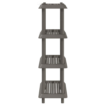 Plankenunit 4-laags 100 x 40 x 136,5 cm PP Lichtgrijs