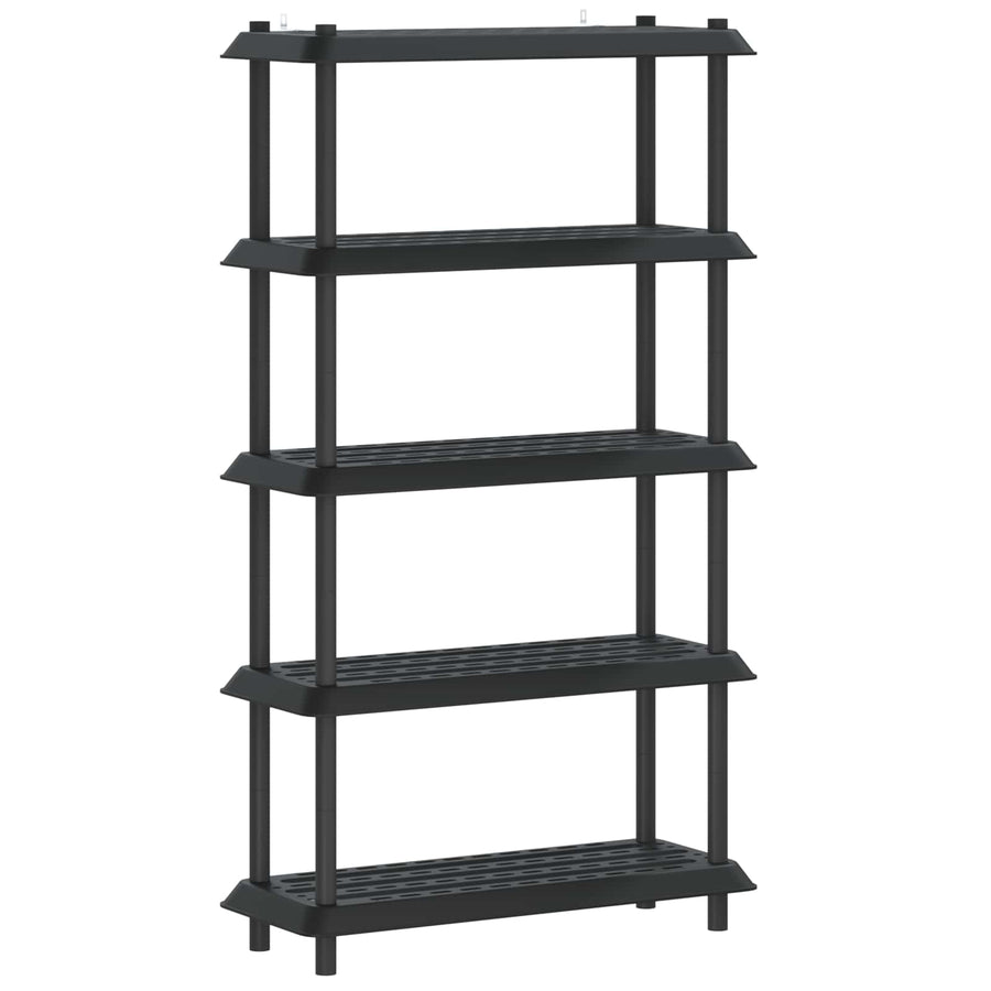 Plankenunit 5-laags 100 x 40 x 177 cm PP Antracietkleurig