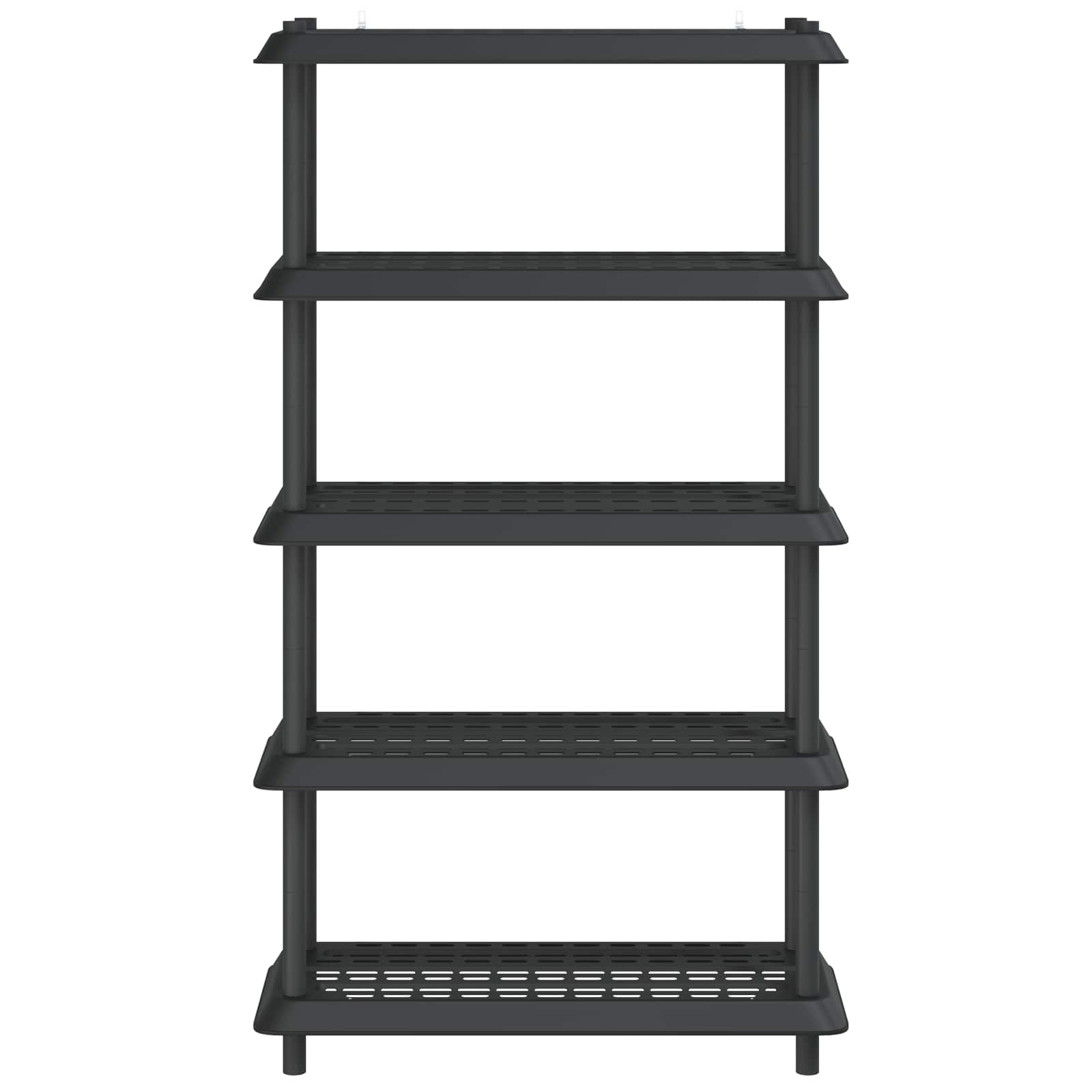 Plankenunit 5-laags 100 x 40 x 177 cm PP Antracietkleurig