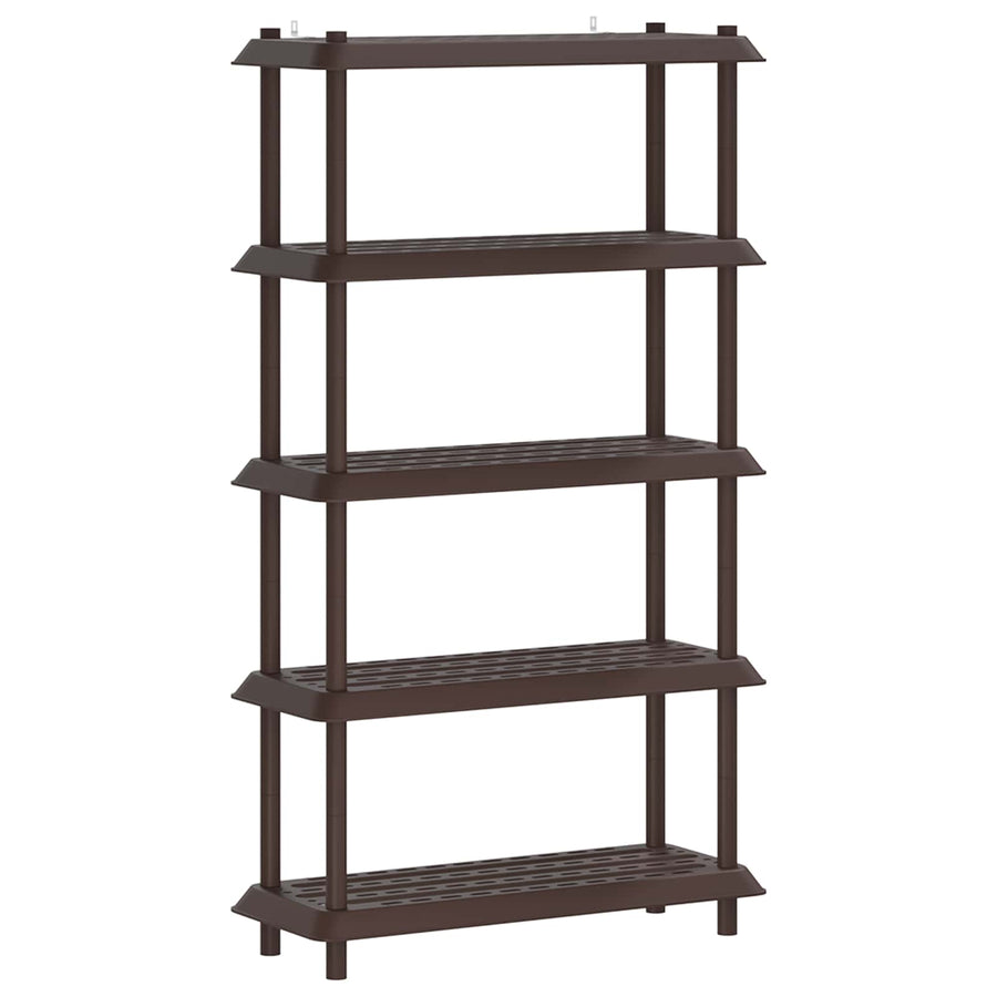 Plankenunit 5-laags 100 x 40 x 177 cm PP Bruin