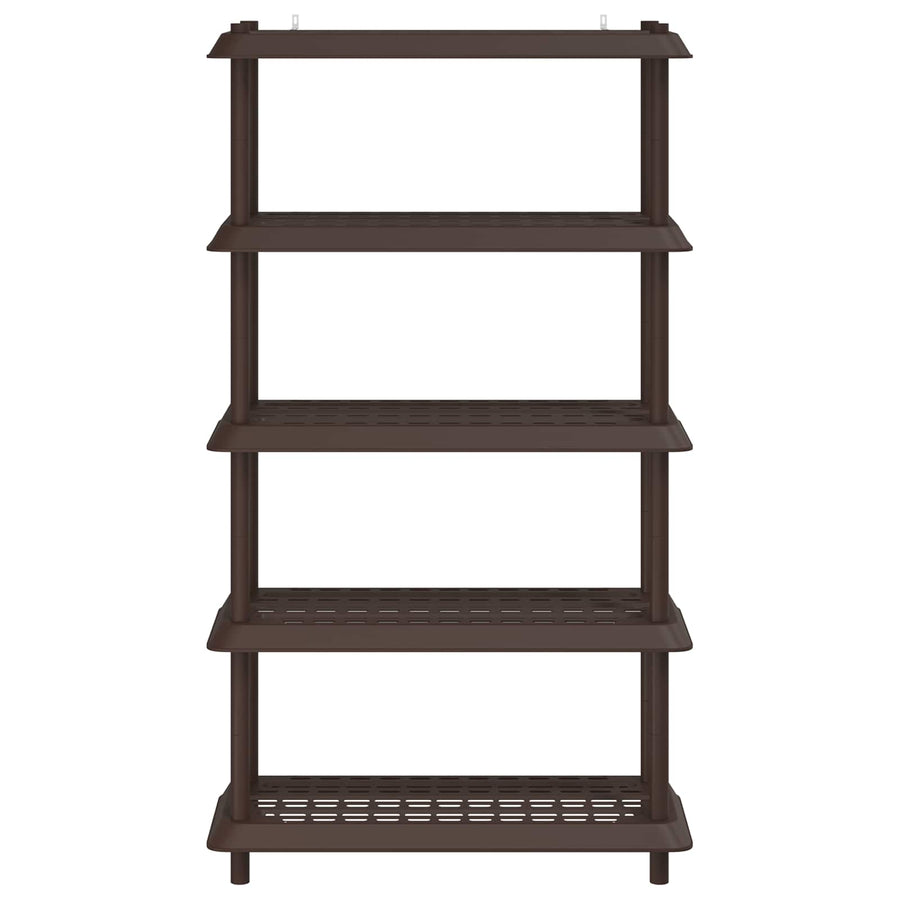 Plankenunit 5-laags 100 x 40 x 177 cm PP Bruin