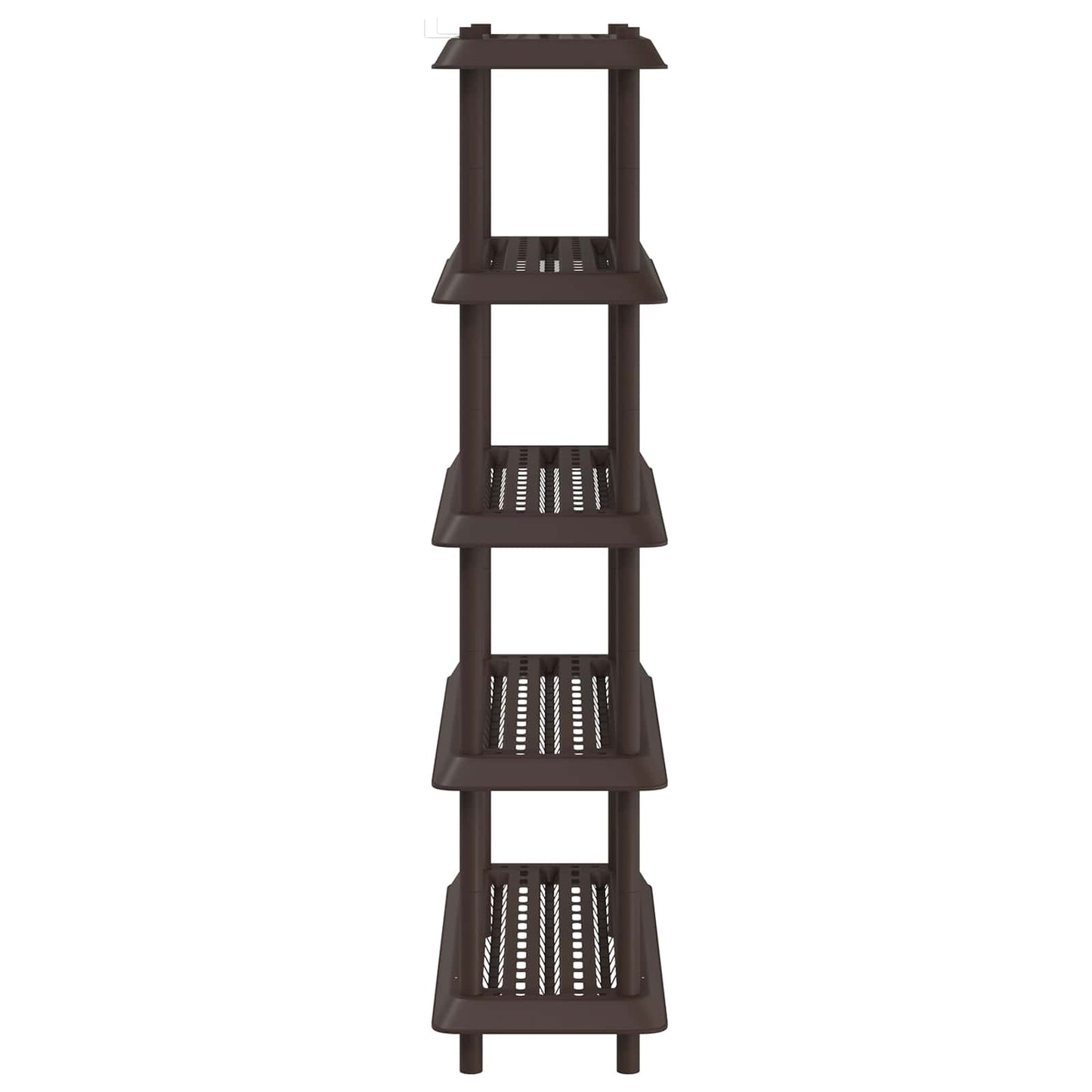 Plankenunit 5-laags 100 x 40 x 177 cm PP Bruin