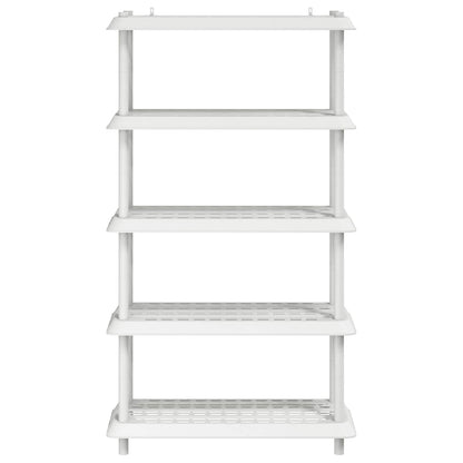 Plankenunit 5-laags 100 x 40 x 177 cm PP Wit