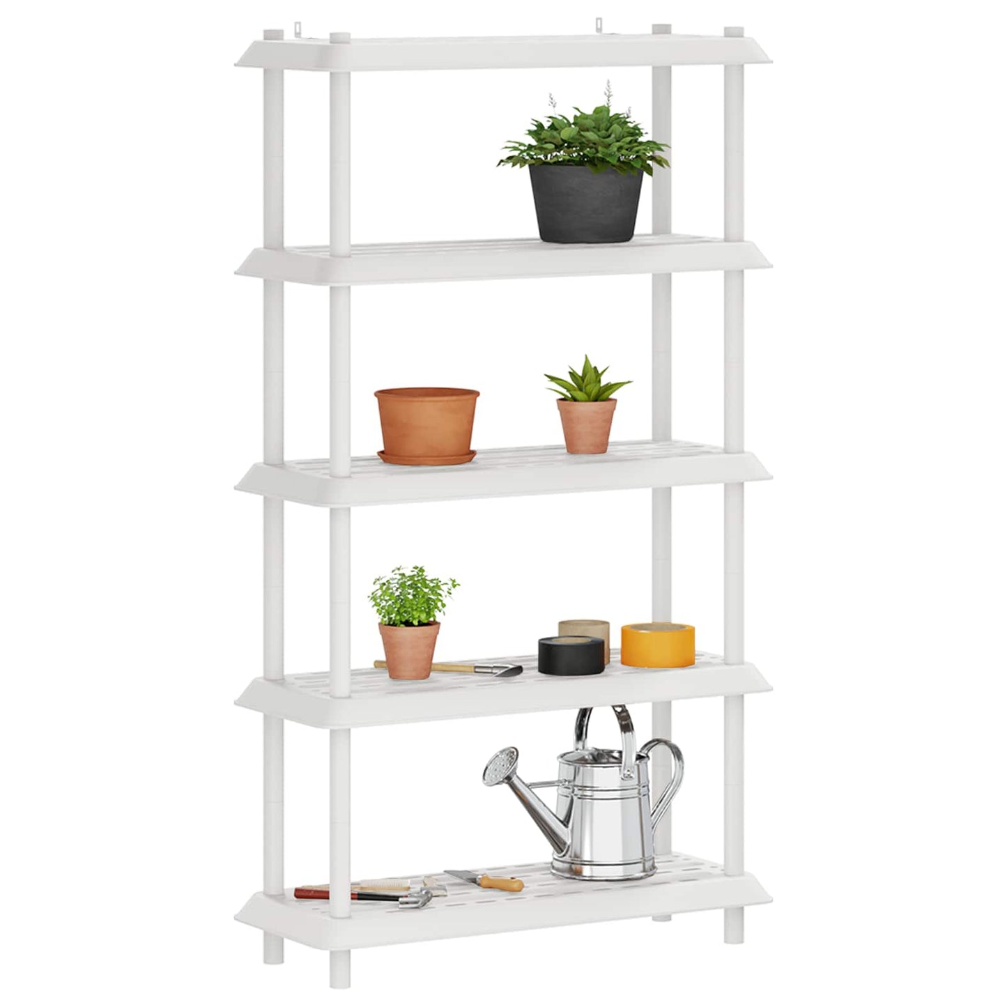 Plankenunit 5-laags 100 x 40 x 177 cm PP Wit